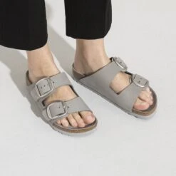 Birkenstock Arizona Big Buckle Nubuck Leather -Birkenstock Sales Store 1021242 f closeup f
