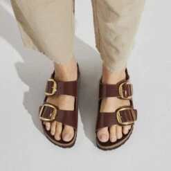 Birkenstock Arizona Natural Leather Patent -Birkenstock Sales Store 1021388 f closeup f