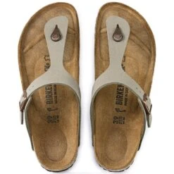 Birkenstock Gizeh Birko-Flor Nubuck Stone -Birkenstock Sales Store 43393 top